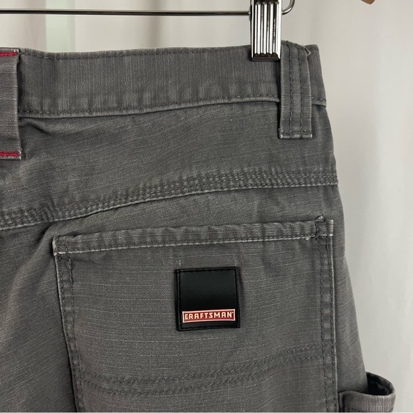 Craftsman 34x32 Painted Grunge Work Outdoor Painter Cargo Pants Jeans Baggy - Picture 5 of 11